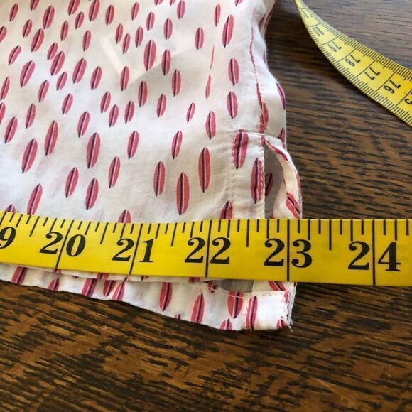 Tommy Hilfiger White Tunic Top with Geometric orange and Black Print - Picture 11 of 13